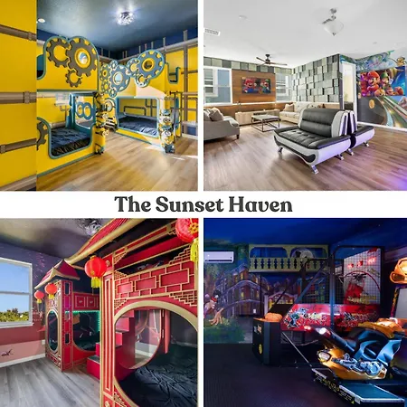 9 Bedroom Themed Home With Games Room And Resort Amenities